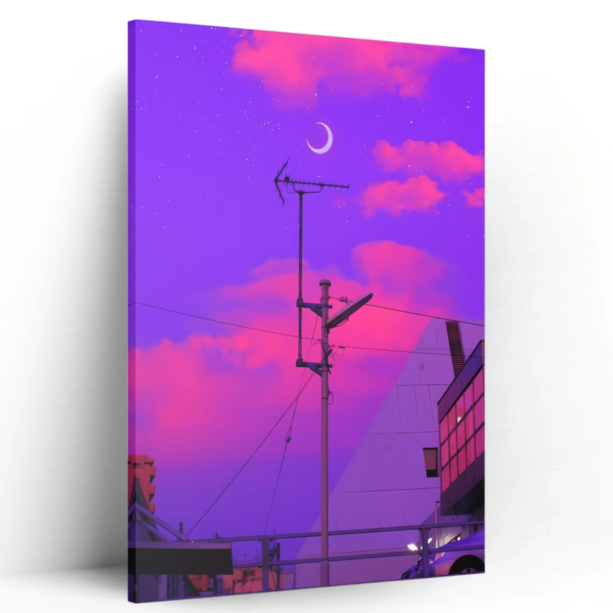 The Purple Sky (Aesthetic-World) Canvas