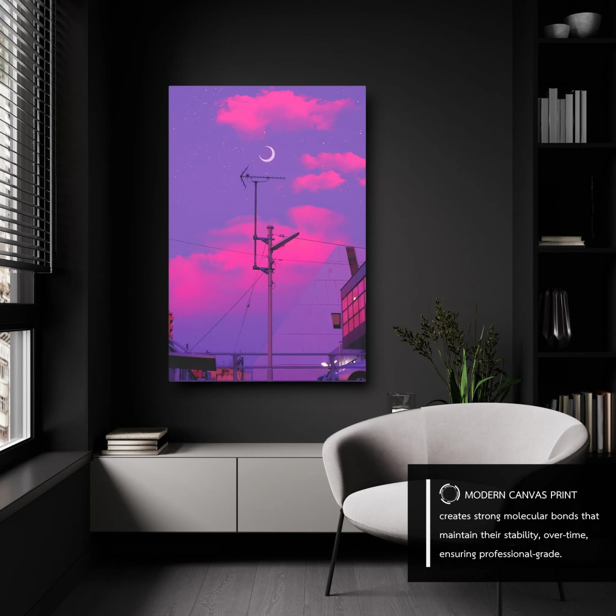 The Purple Sky (Aesthetic-World) Canvas