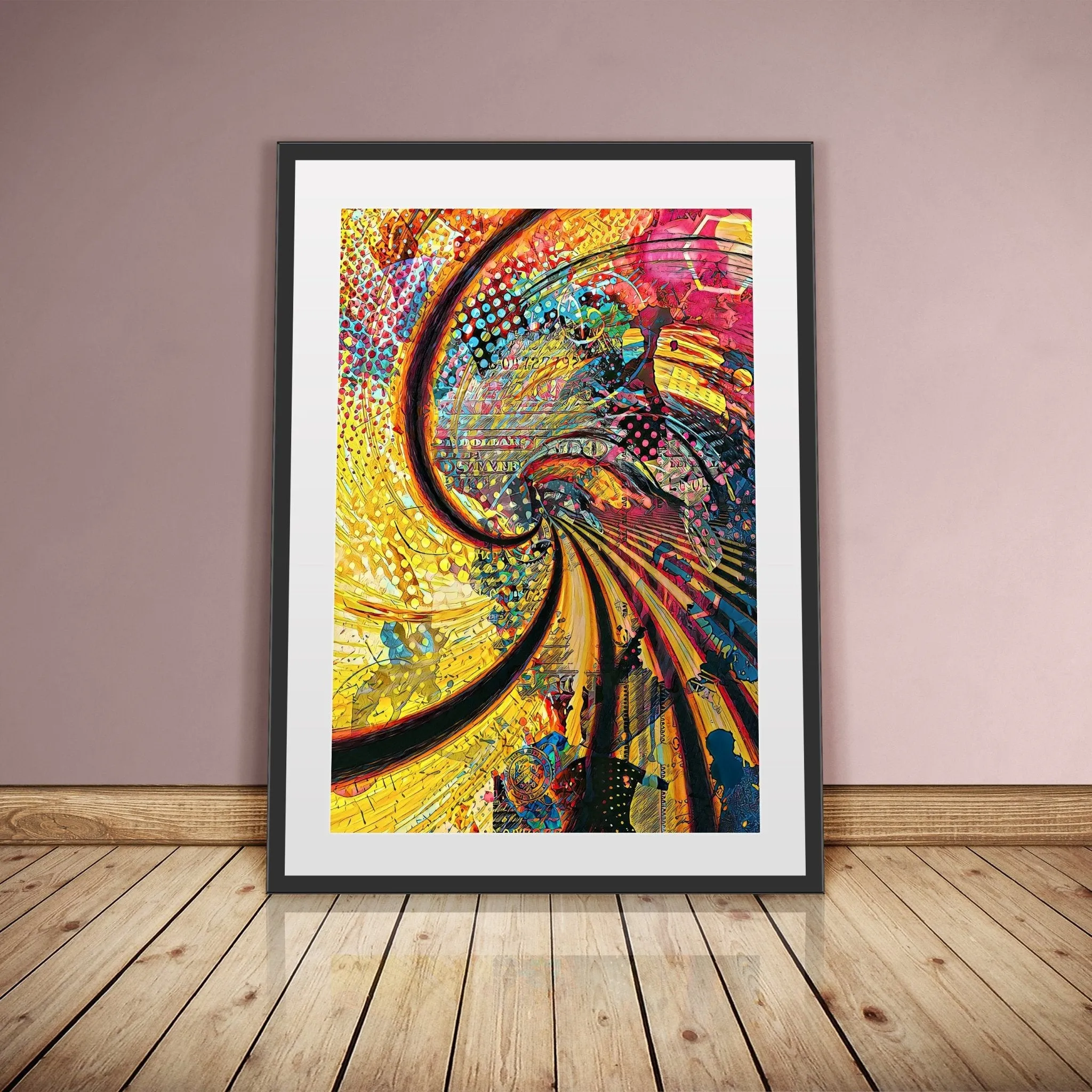 Trippy Spiral Semi-gloss Print