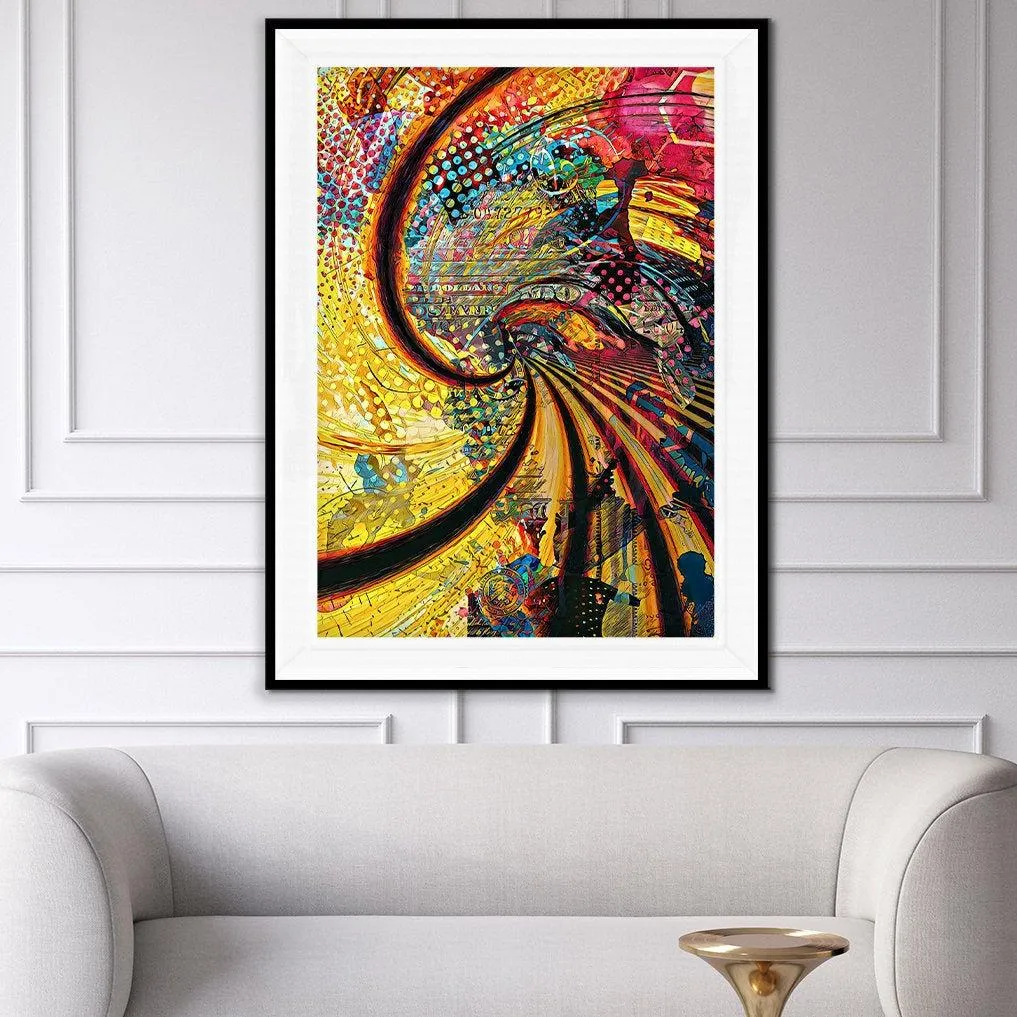 Trippy Spiral Semi-gloss Print