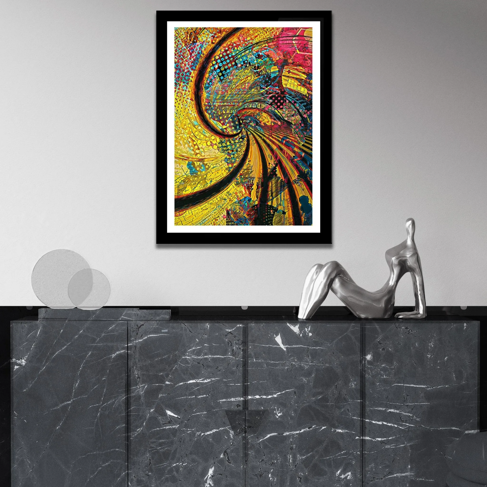 Trippy Spiral Semi-gloss Print