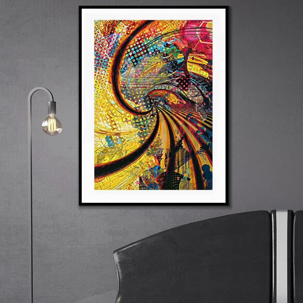 Trippy Spiral Semi-gloss Print