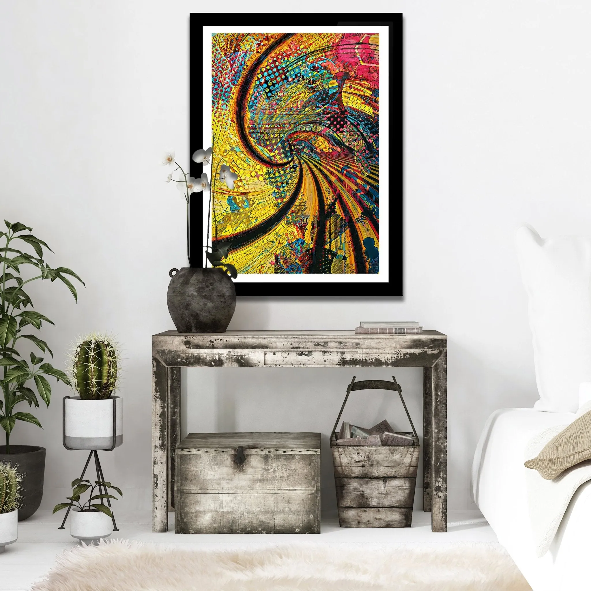 Trippy Spiral Semi-gloss Print