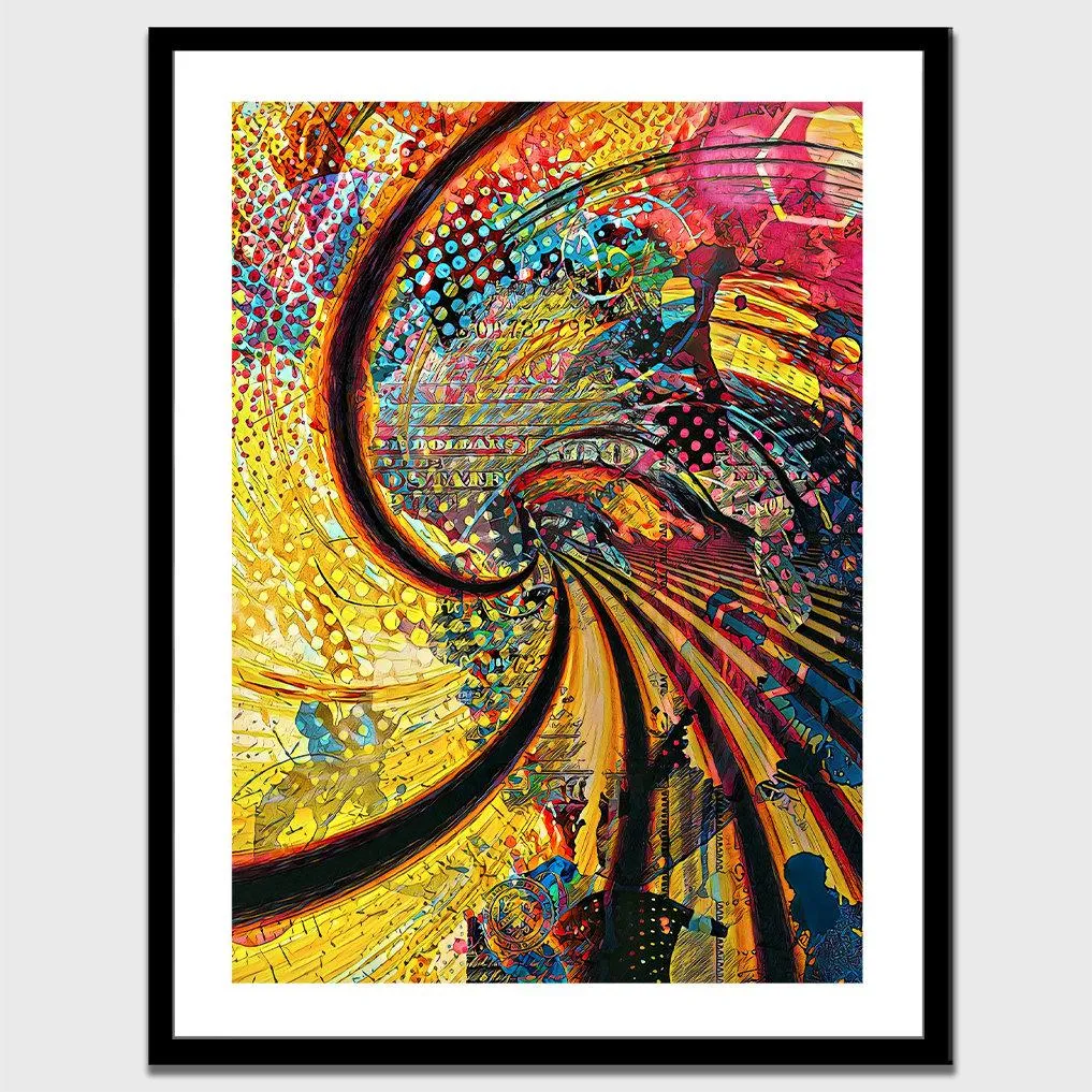 Trippy Spiral Semi-gloss Print