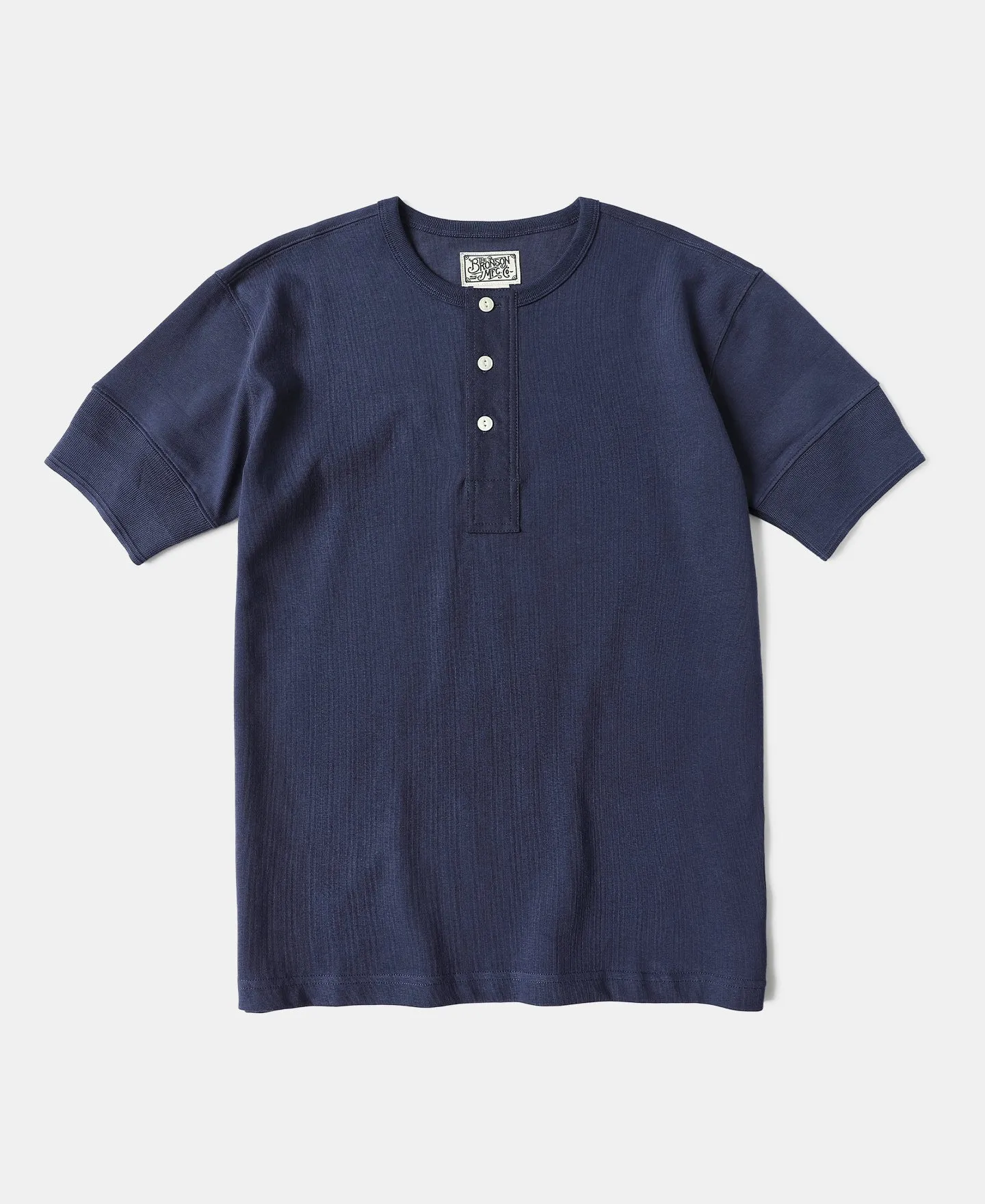 Vintage Short Sleeve Henley T-Shirt - Navy