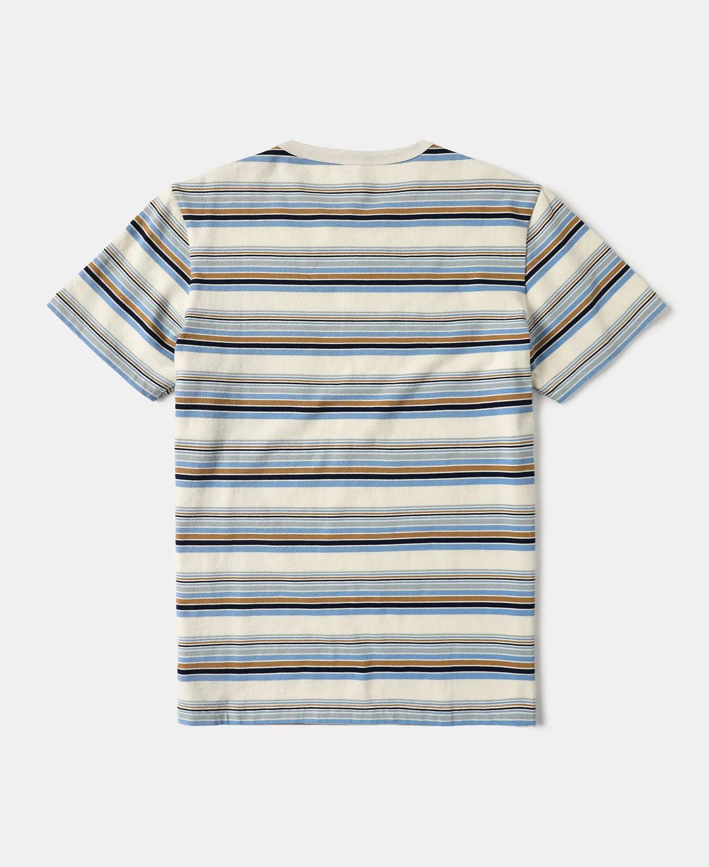 Vintage Striped Cotton Pocket T-Shirt